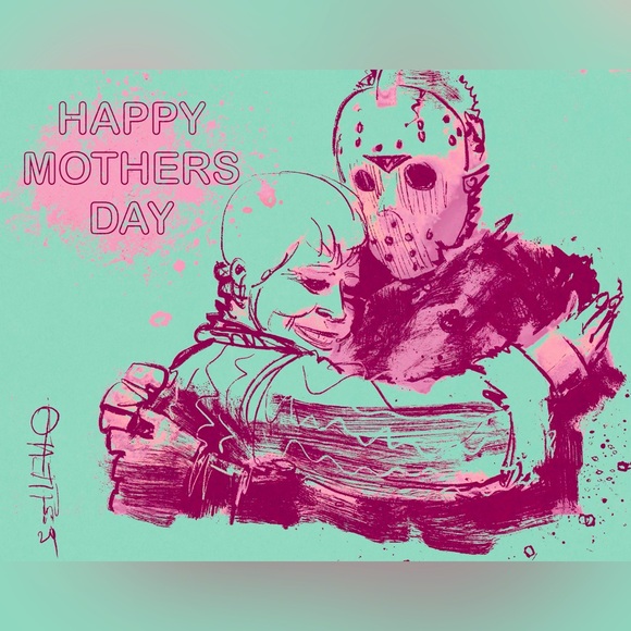 “Jason Voorhees’ & Mom” Print - Picture 1 of 1